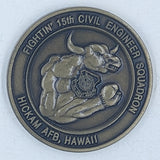 Fightin' 15th Civil Engineers Sq Hickam AFB, Hawaii Air Force Challenge Coin