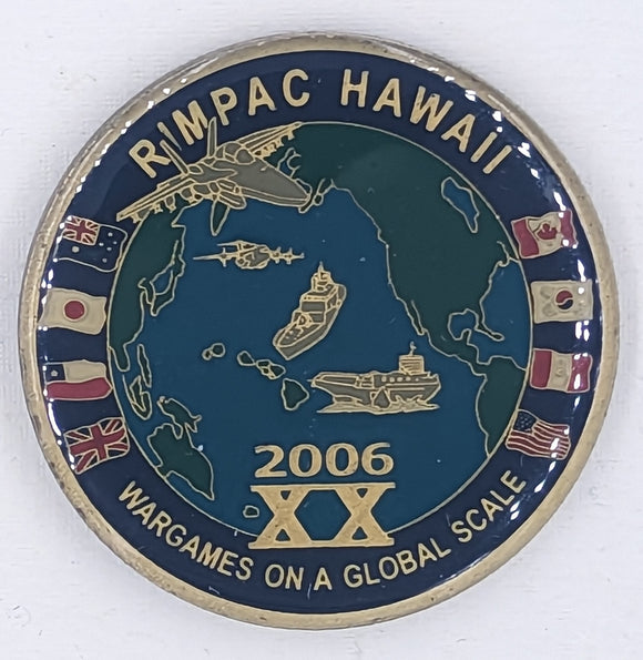 Pacific Air and Space Operations Center 2006 War Games Air Force Challenge Coin