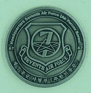 7th Air Force Korea Directorate of Installations & Mission Support Air Force Challenge Coin