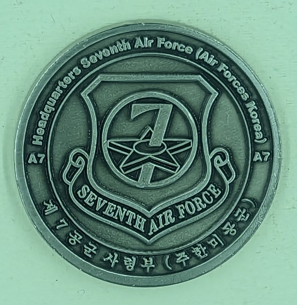 7th Air Force Korea Directorate of Installations & Mission Support Air Force Challenge Coin