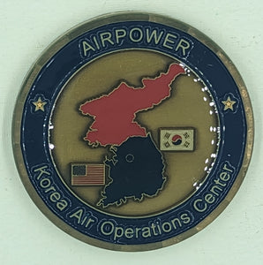 607th Combat Plans Sq Osan AB Korea Air Force Challenge Coin