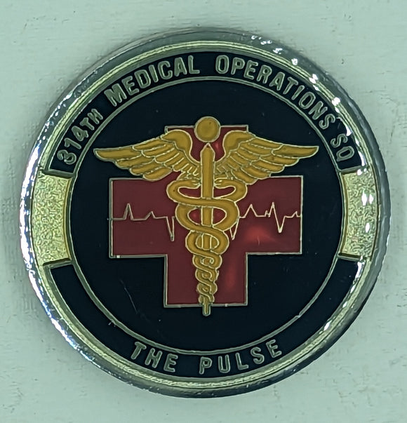 314th Medical Operations Sq The Pulse Air Force Challenge Coin