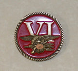 Rare Vintage! DEVGRU SEAL Team 6 / Six Red Squadron Tier-1 Navy Challenge Coin