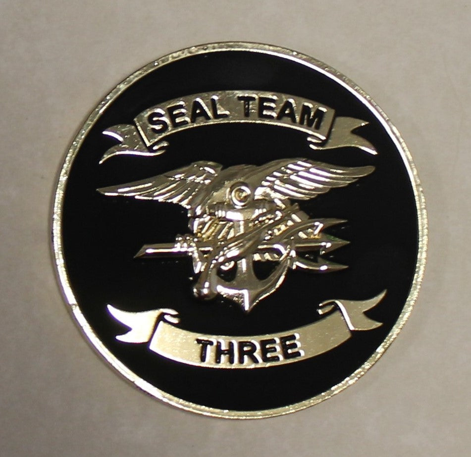 SEAL Team 3 / Three 40th Anniversary Navy Challenge Coin – Rolyat ...