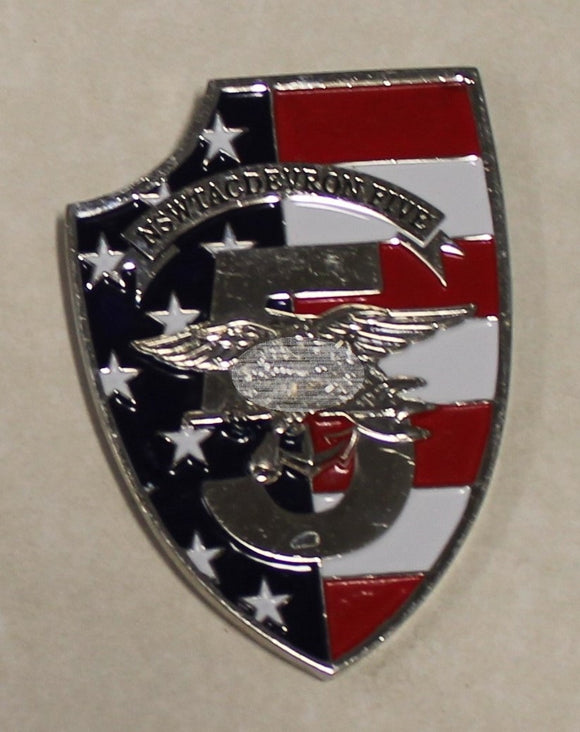 Special Warfare DEVGRU SEAL Team 6 Silver Squadron TACDEVRON-5 RWB Navy Challenge Coin