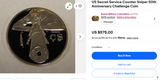 Lot of 2 Secret Service Sniper Coins
