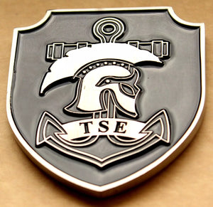 FAKE Special Warfare DEVGRU SEAL Team Six/6 White Squadron Intelligence Tactical Support Element Navy Challenge Coin