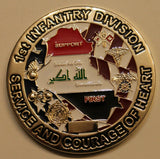 1st Infantry Division Task Force Diligent OIF Army Challenge Coin