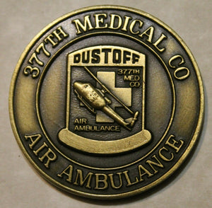 377th Medical Company Air Ambulance DUSTOFF Korea DMZ Army Challenge Coin
