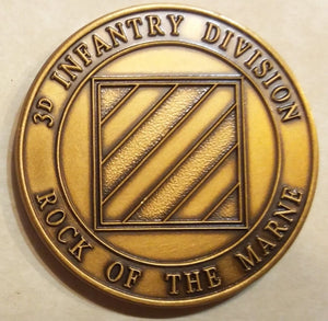 3rd Infantry Division ID Rock of the Marne Army Challenge Coin