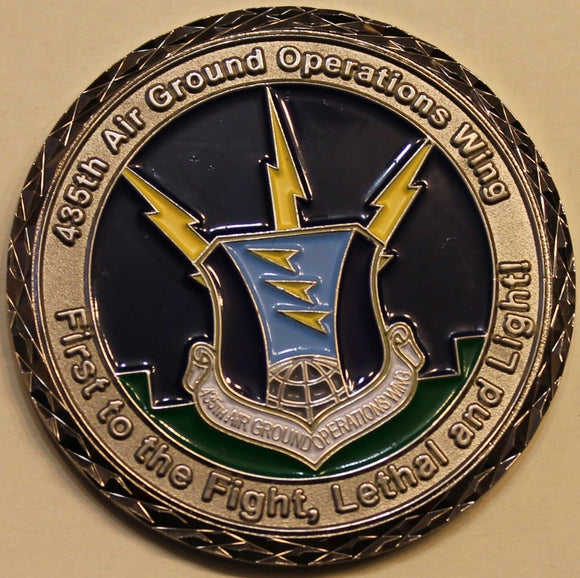 435th Air Ground Op Wing JFAC TACP Command Chief Air Force Challenge Coin