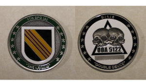 5th Special Forces Group Airborne 1st Battalion Bravo Co ODA-5122 Army Challenge Coin