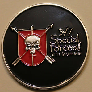 7th Special Forces Group Airborne 3rd Battalion Green Beret Army Challenge Coin
