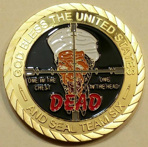 Osama Bin Laden Seal Team Six / 6 September 9-11 Navy Military Challenge Coin