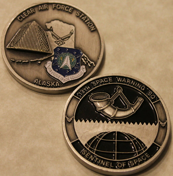 13th Space Warning Squadron Clear Air Force Station Alaska Challenge Coin