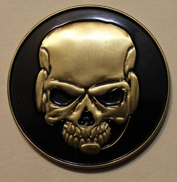Naval Special Warfare Development Group DEVGRU SEAL Team 6 Blue Squadron Skull Operator Tier-1 Navy Challenge Coin