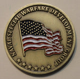 Naval Special Warfare Development Group DEVGRU Tier-1 SEAL Team 6 Gray Squadron Warrior Man Wood Shield Navy Challenge Coin