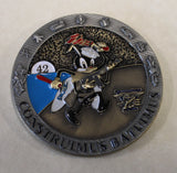 SEAL Team 5 Mobile Construction Battalion MCB-42 Freddie The Frog Navy Challenge Coin