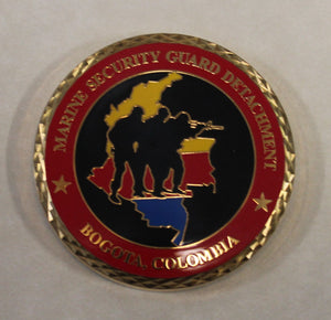 Marine Security Guard Detachment Bogota Columbia Challenge Coin