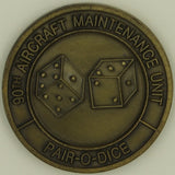 90th Aircraft Maintenance Unit F-15 Eagle Elmendorf AFB, AK Air Force Challenge Coin