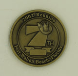 7th Special Operations Sq 2002 Reunion Ft. Walton FL Air Force Challenge Coin