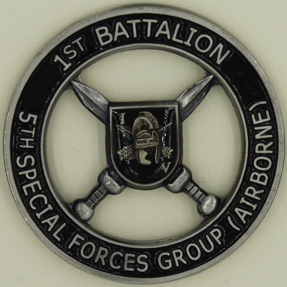 5th Special Forces Group Airborne 1st Battalion Commander Army Challenge Coin