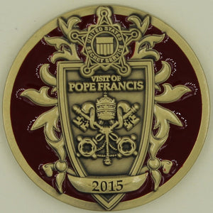 Secret Service Pope Francis Visit 2015 Air Force Challenge Coin