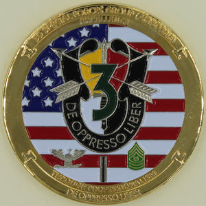 3rd Special Forces Airborne Commander ser# 403 Army Challenge Coin