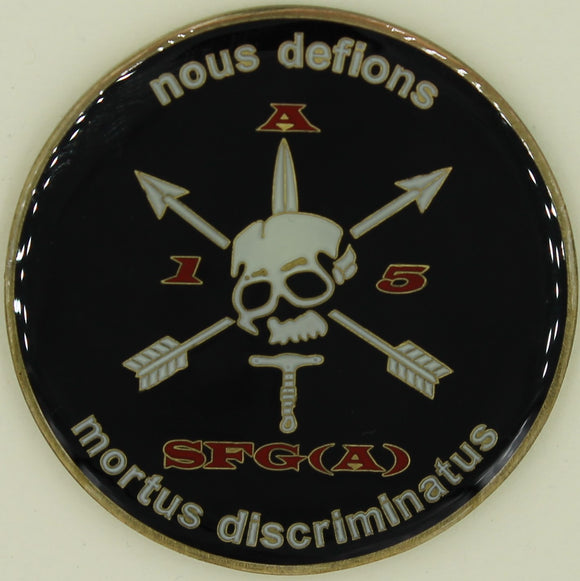 5th Special Forces Group Airborne 1st BN A Co. nous defions Army Challenge Coin
