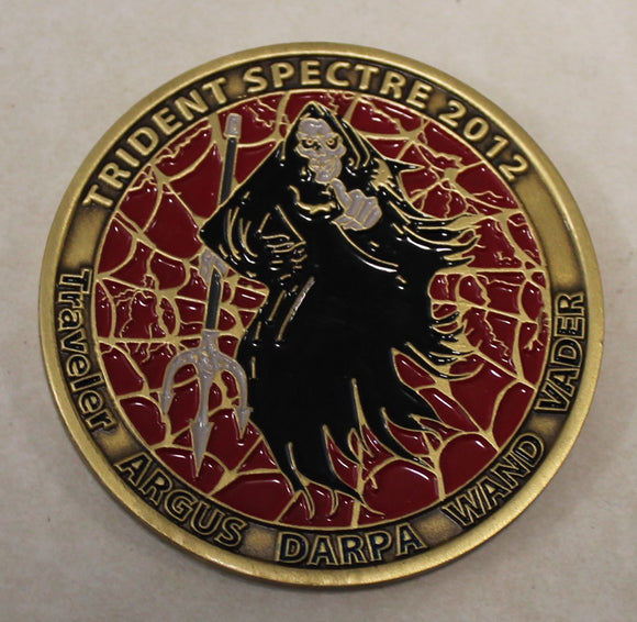Navy SEAL Trident Spectre / Spooks Defense Advance Research Projects Agency DARPA 2012 Version Navy Challenge Coin