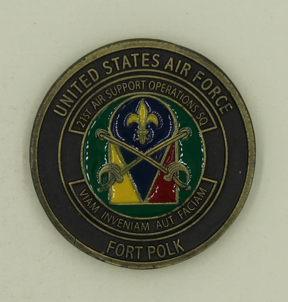 21st Air Support Operations Sq Tactical Air Control Party TACP Air Force Challenge Coin