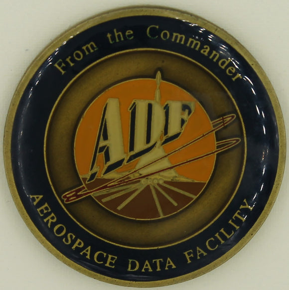 Commander Aerospace Data Facility Colorado ADF-Colorado National Reconnaissance Office NRO Spy Satellite Ground Station Challenge Coin