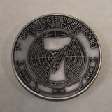 7th Special Forces Airborne Airborne 1980s Silver Finish Army Challenge Coin