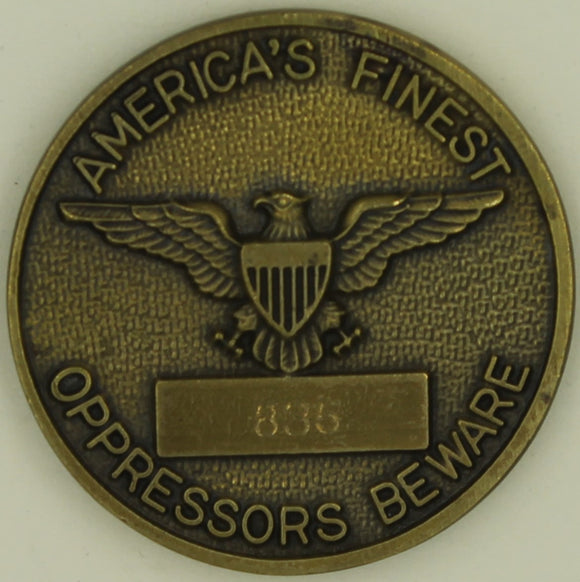 Delta Force Special Forces 1980s Operator # 835 CAG Tier 1 Special Mission Unit Army Challenge Coin