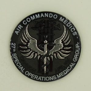 27th Special Operations Medical Group Air Commando Medics Air Force Challenge Coin