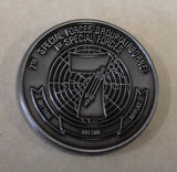 7th Special Forces Airborne Airborne Antique Silver Finish Army Challenge Coin