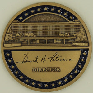 Central Intelligence Agency CIA Director David Petraeus Challenge Coin Version 2