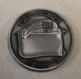 10th Special Forces Group Airborne Trojan Horse  Antique Silver Finish Army Challenge Coin