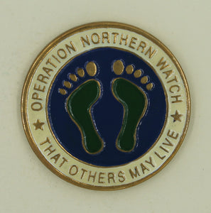 Operation Northern Watch Combat Rescue Pararescue/PJ Air Force Challenge Coin