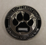 Secret Service Special Operations Branch Explosive Ordnance Detection Team EOD K9 Engraved: DOG-NAME Challenge Coin