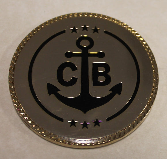 SEAL Team 6 / Six DEVGRU Seabee / CB Navy Challenge Coin