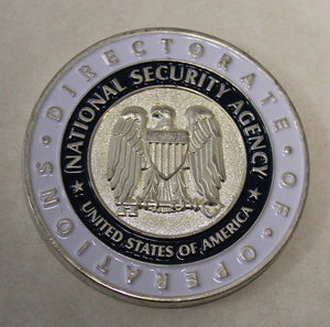 National Security Agency NSA .Director of Ooperations CASA Cryptanalysis and Signal Analysis Challenge Coin