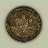 6th Airborne Ranger Training BN Camp Rudder Bronze Version Army Challenge Coin