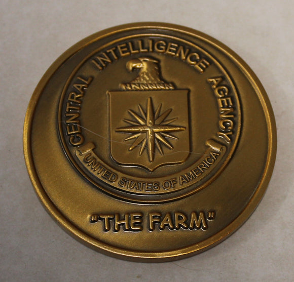 Central Intelligence Agency CIA The Farm Bronze Challenge Coin
