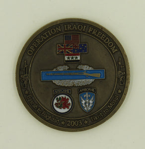 121st Airborne Inf Company H. Long Range Surveillance ser#308 Army Challenge Coin