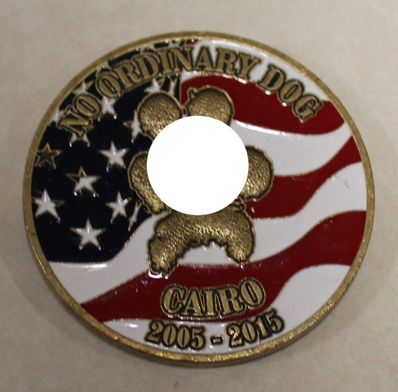 Operation NEPTUNE SPEAR Killing Bin Laden SEAL Team 6 / Six Red Squadron K-9 Cairo Memorial Navy Challenge Coin