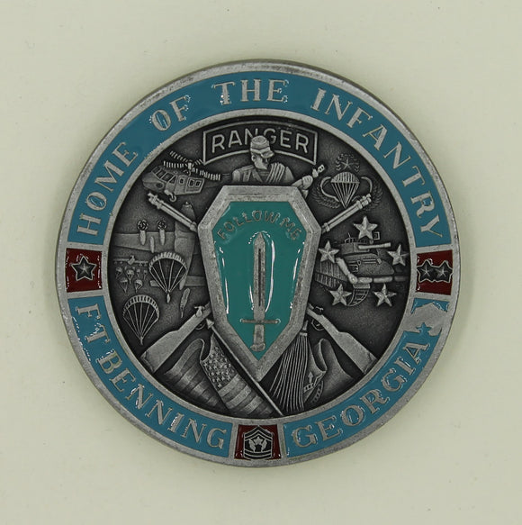 Rangers Home of Infantry Commanders Army Challenge Coin