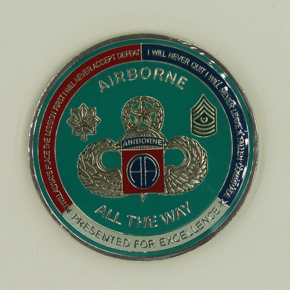 82nd Airborne Division Special Troops Battalion Commander Army Challenge Coin