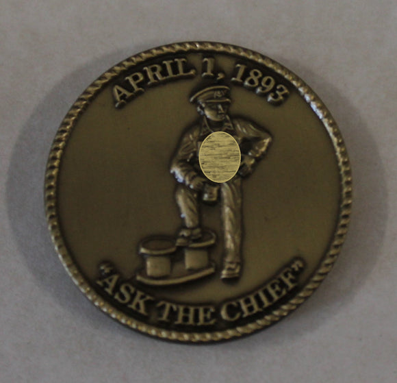 Naval Special Warfare Development Group DEVGRU SEAL Team 6 Chiefs Mess Bronze Navy Challenge Coin