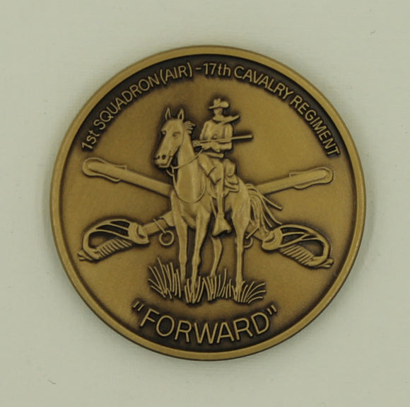 82nd Airborne Div (FWD) 17th Cavalry Regiment 1st Sq Army Challenge Coin